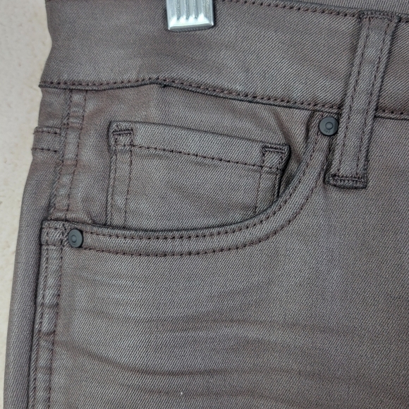 Kut from the Kloth Chocolate High Rise Faux Leather Coated Connie Ankle Sz 8 NEW - Picture 7 of 16